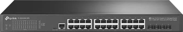TP-Link SG3400 JetStream Rackmount Gigabit Managed Switch, 24x RJ-45, 4x SFP+, USV (TL-SG3428X-UPS)