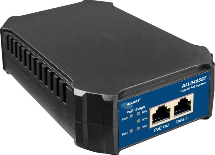 Allnet Desktop Gigabit PoE-Injektor, 1x RJ-45, 95W PoE++ (ALL0495BT / 188381)