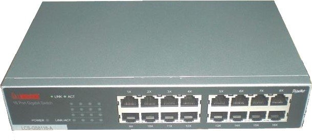 Longshine GS8100 Desktop Gigabit Switch, 16x RJ-45 (LCS-GS8116-A)