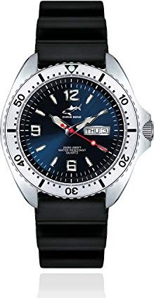 Chris Benz ONE Man 200m Taucheruhr silber/tiefseeblau (CBO-B-KB-SI)