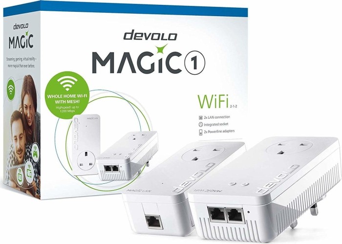 devolo Magic 1 WiFi Starter Kit, 2er-Bundle, UK-Version/Typ G (8361)