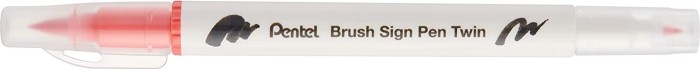 Pentel Brush Sign Pen Twin SESW30C korallenrot (SESW30C-T135E)
