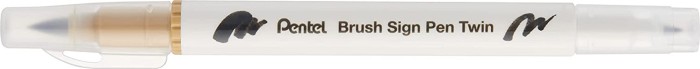 Pentel Brush Sign Pen Twin SESW30C beige (SESW30C-T124E)